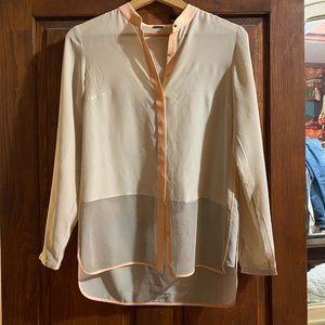 100% silk Tahari top